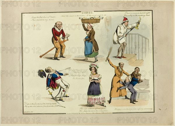 Plate from Illustrations to Popular Songs, 1822.