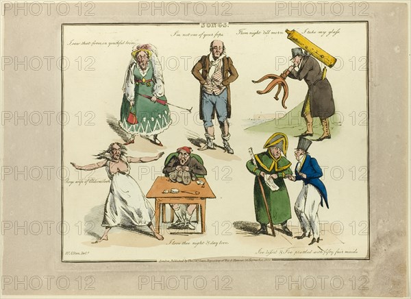 Plate from Illustrations to Popular Songs, 1822.