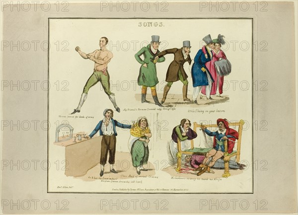 Plate from Illustrations to Popular Songs, 1822.