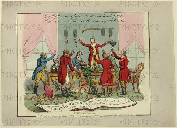 Plate from Illustrations to Popular Songs, 1822.