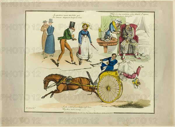 Plate from Illustrations to Popular Songs, 1822.