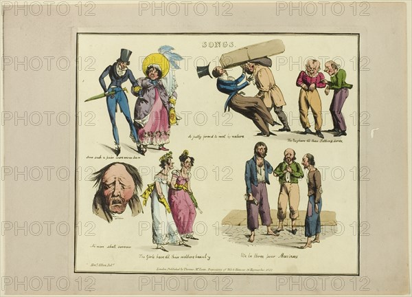 Plate from Illustrations to Popular Songs, 1822.