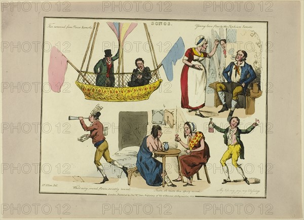 Plate from Illustrations to Popular Songs, 1822.