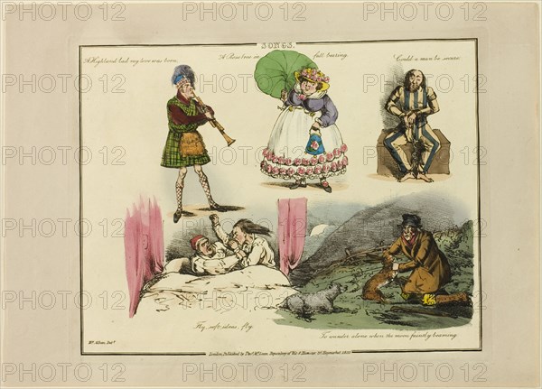 Plate from Illustrations to Popular Songs, 1822.