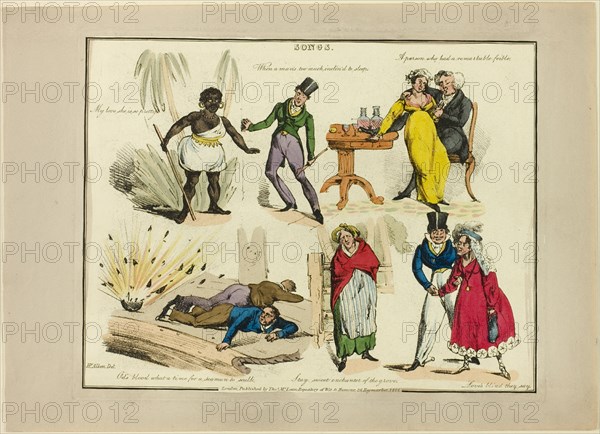 Plate from Illustrations to Popular Songs, 1822.