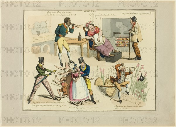 Plate from Illustrations to Popular Songs, 1822.