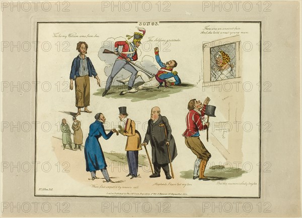 Plate from Illustrations to Popular Songs, 1822.