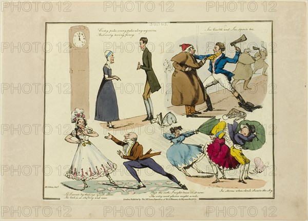 Plate from Illustrations to Popular Songs, 1822.