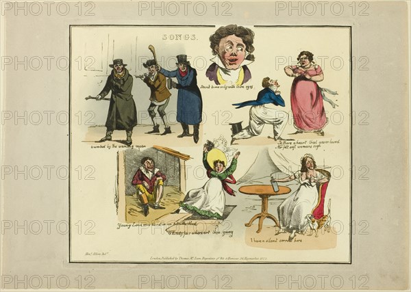 Plate from Illustrations to Popular Songs, 1822.