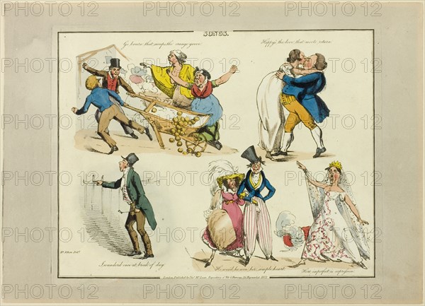 Plate from Illustrations to Popular Songs, 1822.