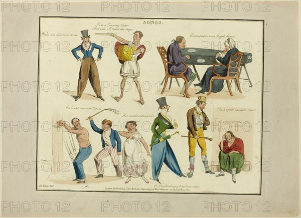 Plate from Illustrations to Popular Songs, 1822.