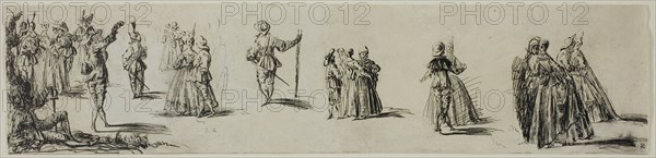 Sketches of Ladies and Gentlemen, Dancers, n.d. Imitator of Jean Antoine Watteau.