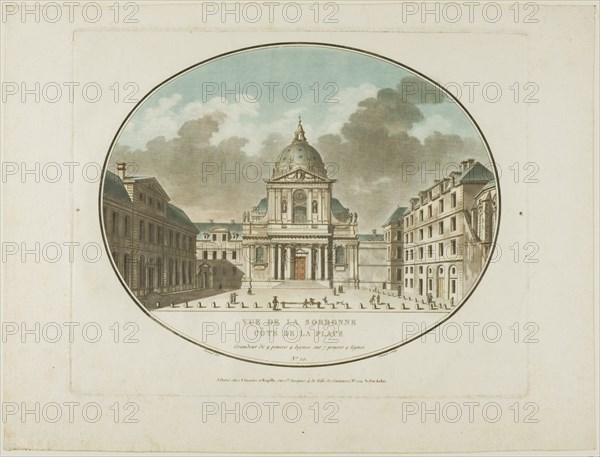 View of the Sorbonne, n.d. Creator: Jean Francois Janinet.
