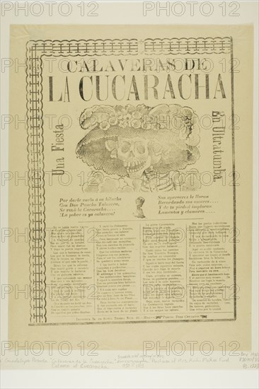 Calaveras of the Cucaracha: A Party in the Afterlife, n.d.