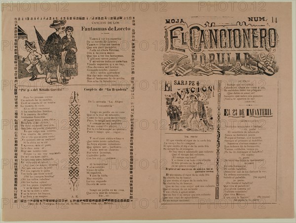 El cancionero popular, hoja num. 14 (The Popular Songbook, Sheet No. 14), n.d.