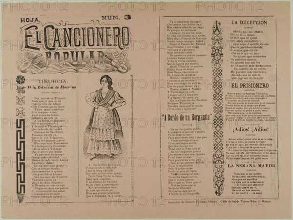 El cancionero popular, num. 3 (The Popular Songbook,  No. 3), n.d.