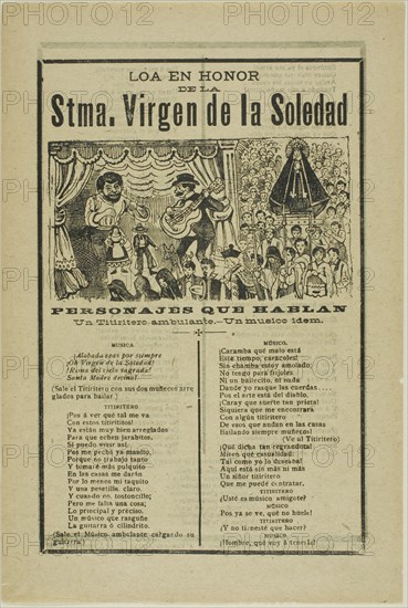 Most Holy Virgin of Solitude, published 1903.