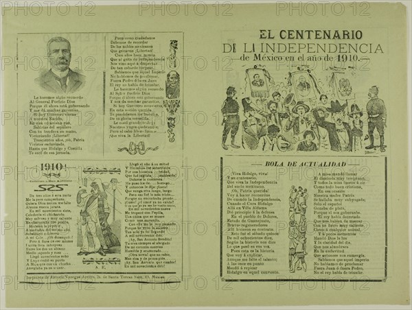 The Centennial of Mexico's Independence in the Year 1910, n.d.