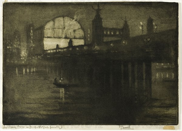 Charing Cross at Night, 1896.