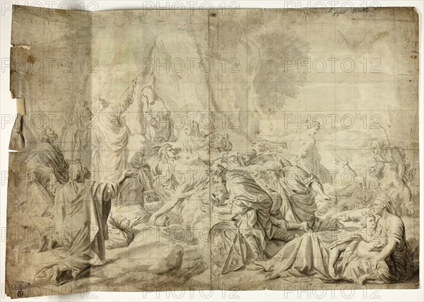 Moses Drawing Water from the Rock, n.d. Possibly after Charles Le Brun.