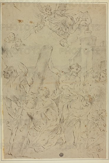 Saint Andrew Adoring the Cross, n.d. Possibly after Giovanni Battista Gaulli.