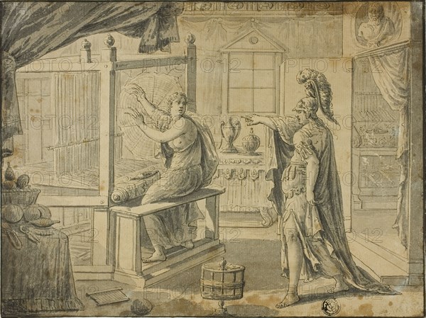 Arachne Being Turned into a Spider by Minerva, n.d. Creator: Unknown.
