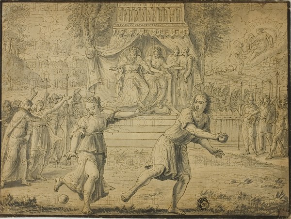 Atlanta Racing Hippomenes, n.d. Possibly after Marten de Vos, François Boitard or Philibert Benoît Delarue.