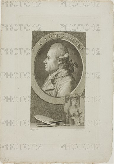 Portrait of Daniel Chodowiecki, after 1773. Possibly by Christian Gottlieb Geyser.