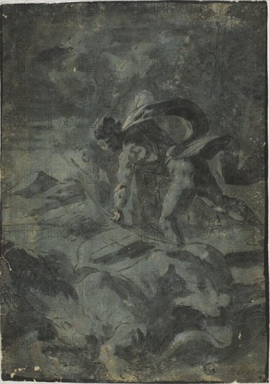 Apollo Killing Lion, n.d. Possibly by Guido Reni.