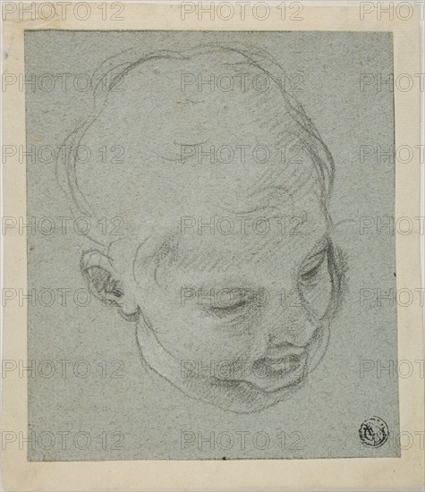 Young Boy's Head, n.d. Style of Guido Reni.