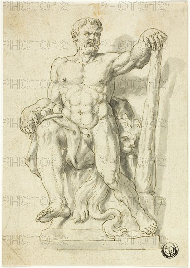 Statue of Seated Hercules, n.d. Style of Raymond de Lafage.