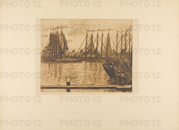 Fishing Fleet, from the seventh album of L'Estampe originale, 1893, published 1894.