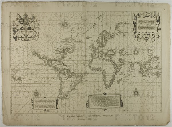 Richard Hakluyt, the Principal Navigations, London, 1599, reprinted 1889. Creator: Unknown.