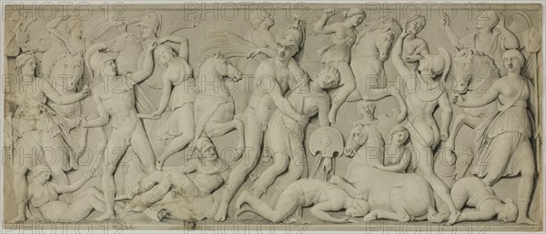 Frieze with Battle of the Amazons, 19th century.