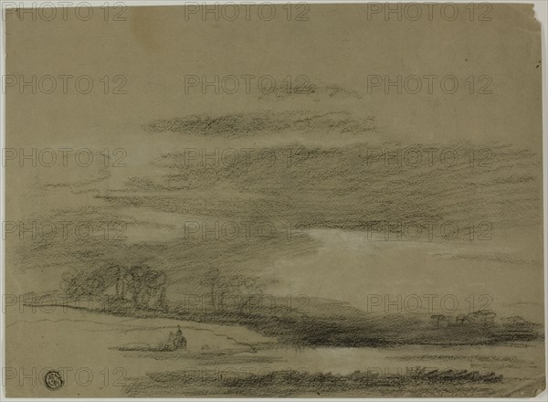 Landscape with Sun Breaking Through Clouds, n.d.