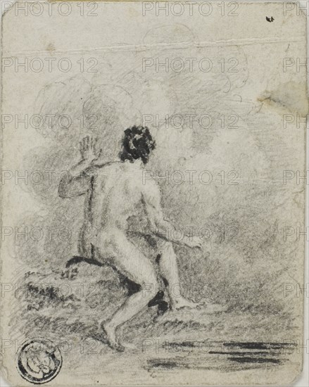 Seated Male Nude, n.d.