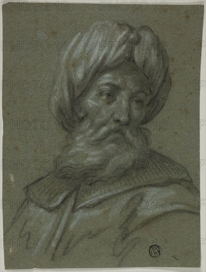 Head of an Old Man with Turban and Beard, n.d.