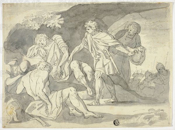 David Cutting Off Skirt of Saul's Robe, n.d.