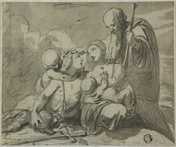 Holy Family with Warrior Saint, n.d.