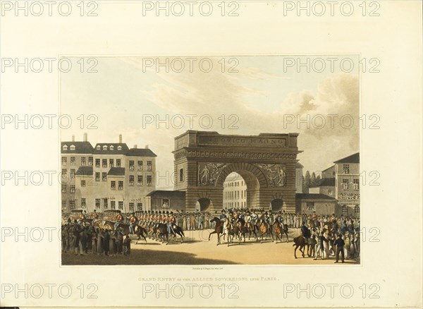 Grand Entry of the Allied Sovereigns Into Paris, late 18th-early 19th century. Creator: Unknown.