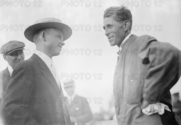 Bleriot Airplane - Lt, U.S.A., Aviator - Left, with C. Murvin Wood, 1911.