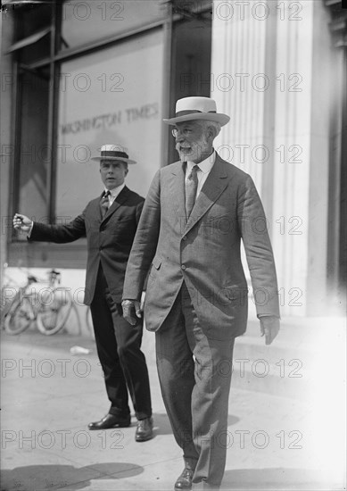 Robert S. Brookings of War Industries Board, Right, Washington DC, 1917.