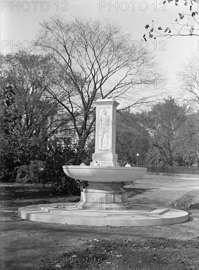 Fountain In Memory of Butt And Millet, South of White House, 1912.  Creator: Harris & Ewing.