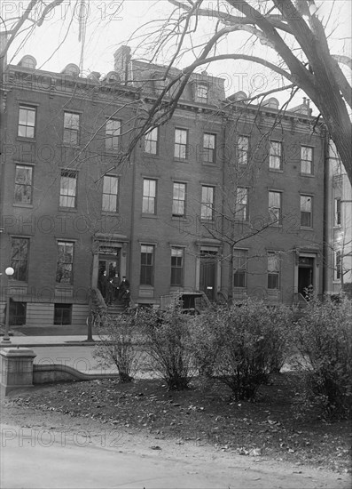 Committee On Public Information - Exterior of Quarters On Jackson Place, Washington DC, 1917.