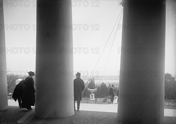 District of Columbia Parks, Across Lafayette Square: Washington Monument And White House in Background, 1917.