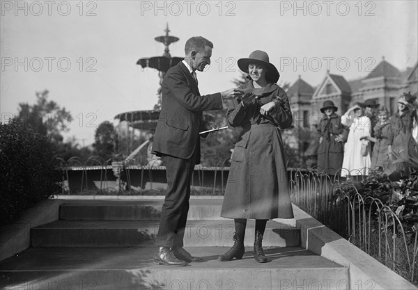 Edwards, Russell T., with Helen Tew, Girl Scout, 1917.