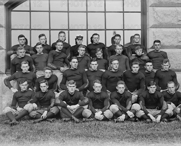 Football - Naval Academy: Team, Players, Coach, Etc., 1913.