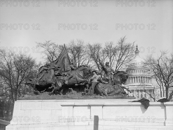 Grant Memorial at Capitol - Cavalry Group of Statuary, 1917.