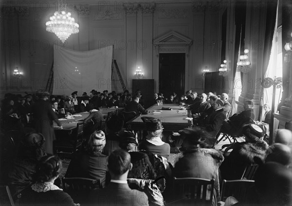 House of Representatives Committees - Committee To Investigate The Alleged Divulgence..., 1917. Creator: Harris & Ewing.