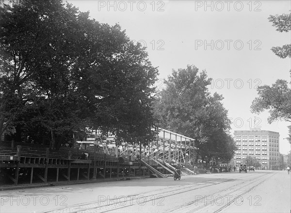 Inaugural Stands - Court of Honor Before White House, 1913.